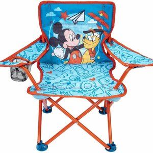 Disney MICKEY MOUSE Fold N Go Chair Beach Pool Camping Chair Indoor Outdoor NEW